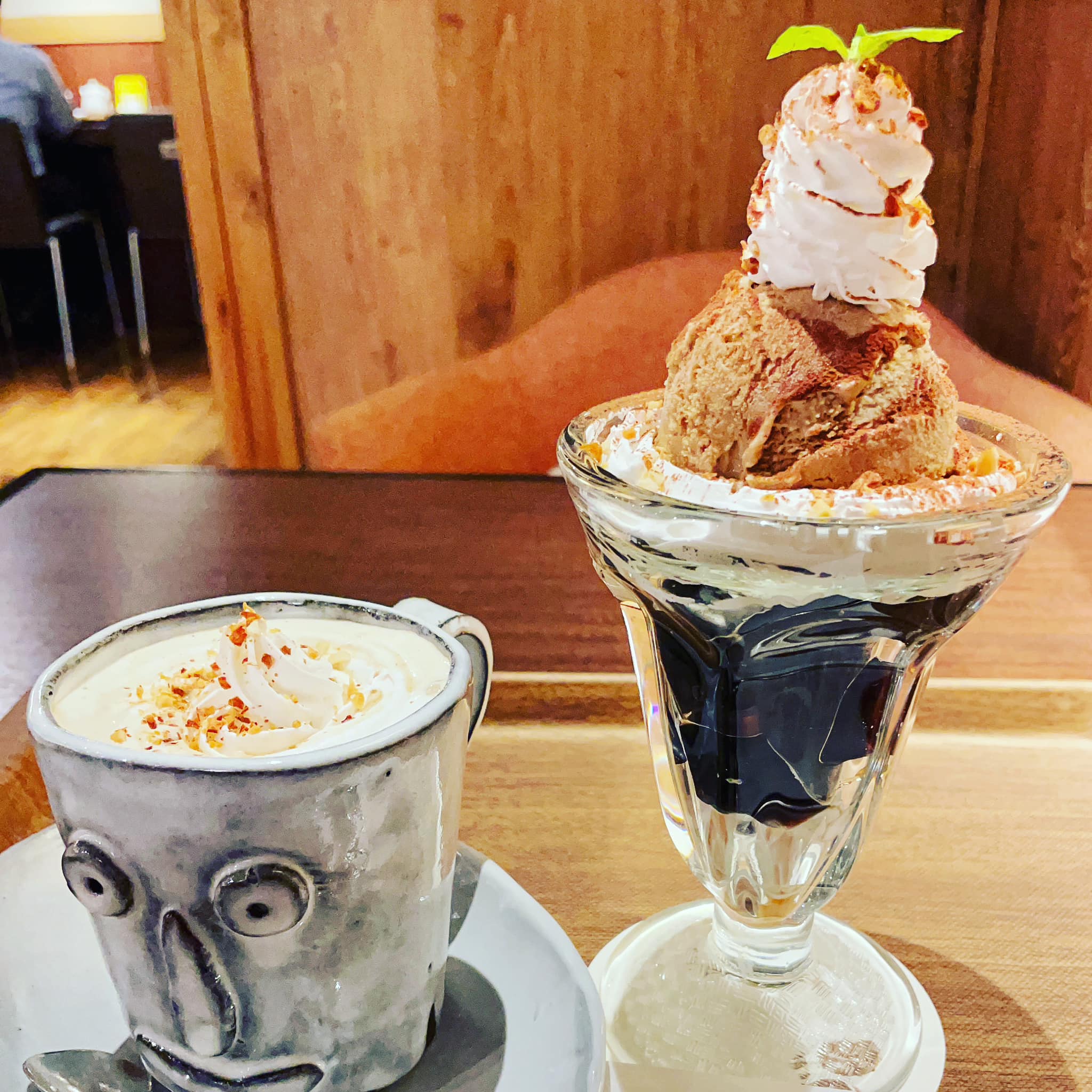 森乃珈琲店曇り時々晴れ&nbsp;パフェ・サンデー&nbsp;ウインナーコーヒー＆ほろ苦サンデー