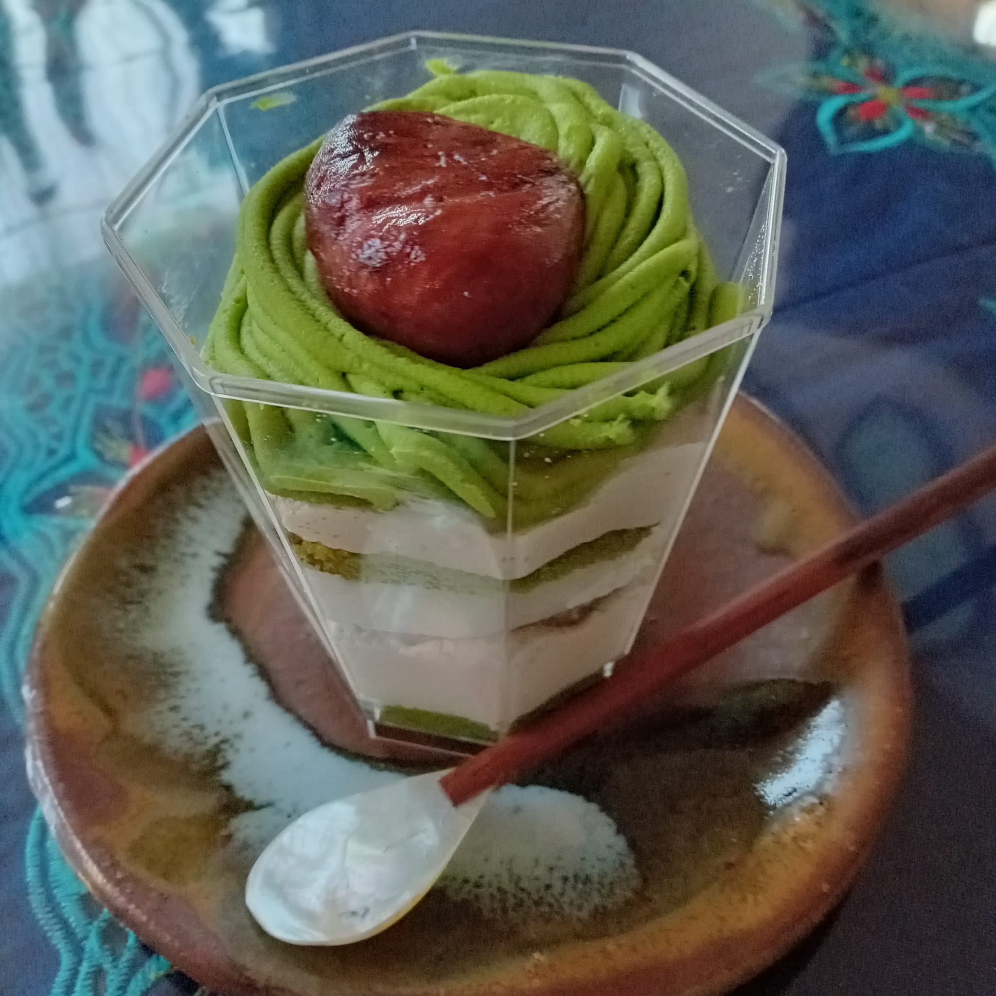 お茶元みはら胡蝶庵（コチョウアン）&nbsp;モンブラン&nbsp;抹茶モンブラン