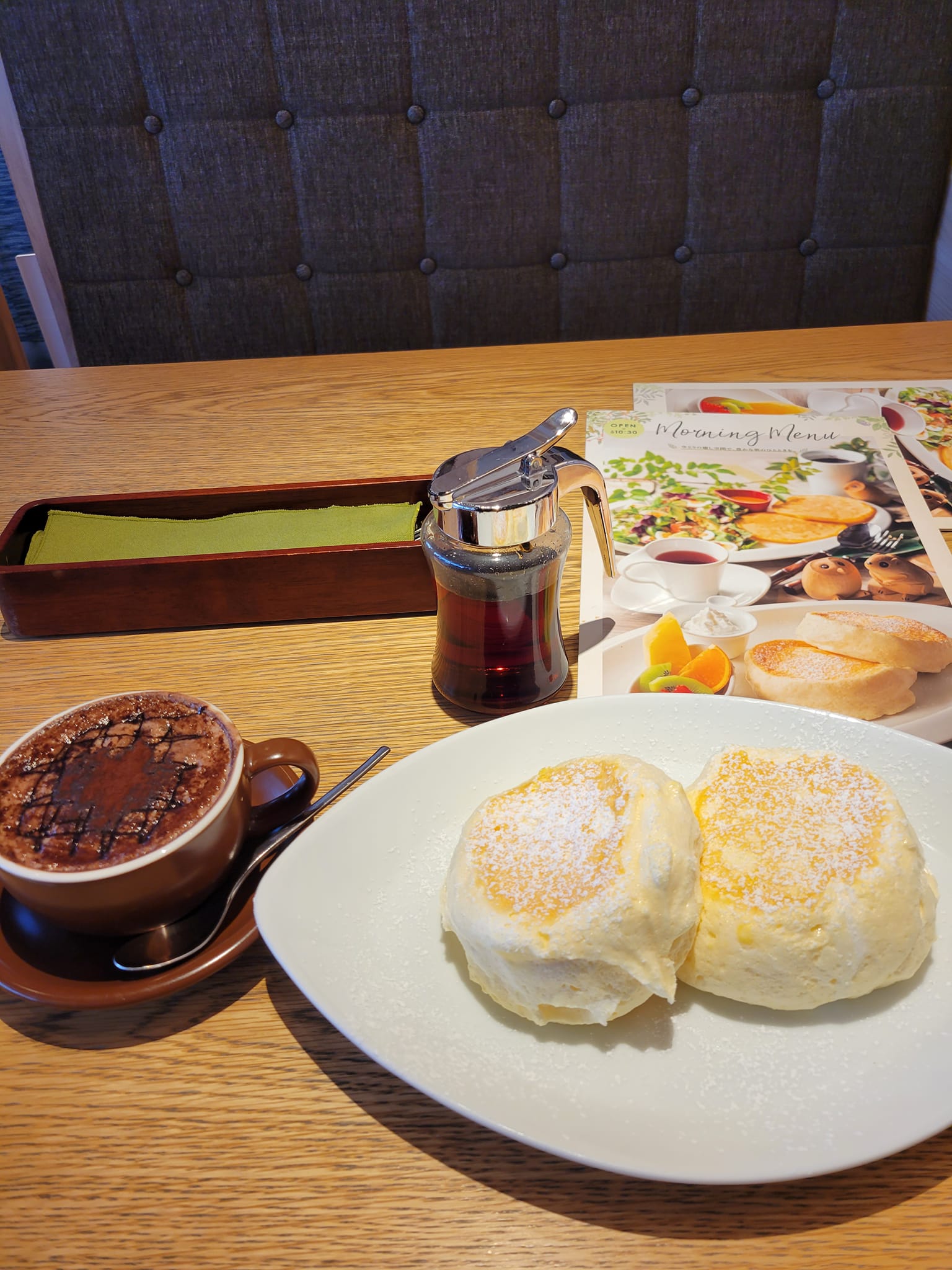 むさしの森珈琲(ムサシノモリコーヒー) パンケーキ ふわっとろパンケーキ&ホットショコラ