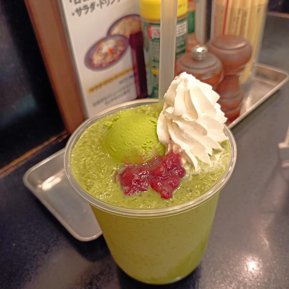 イタリアン・トマト カフェjr パフェ・サンデー 濃いめの宇治抹茶パフェグラニータ