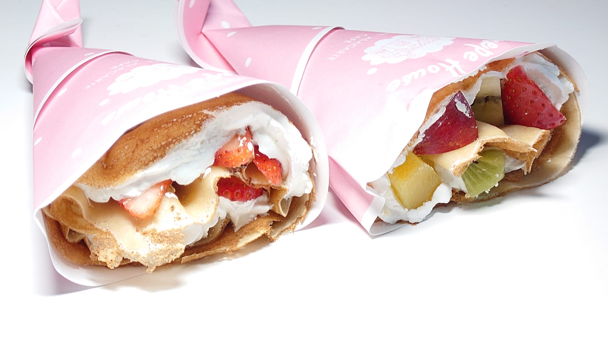 クレープリー アン(CREPERIE AN) クレープ いちご生クリーム&フルーツミックス生クリーム