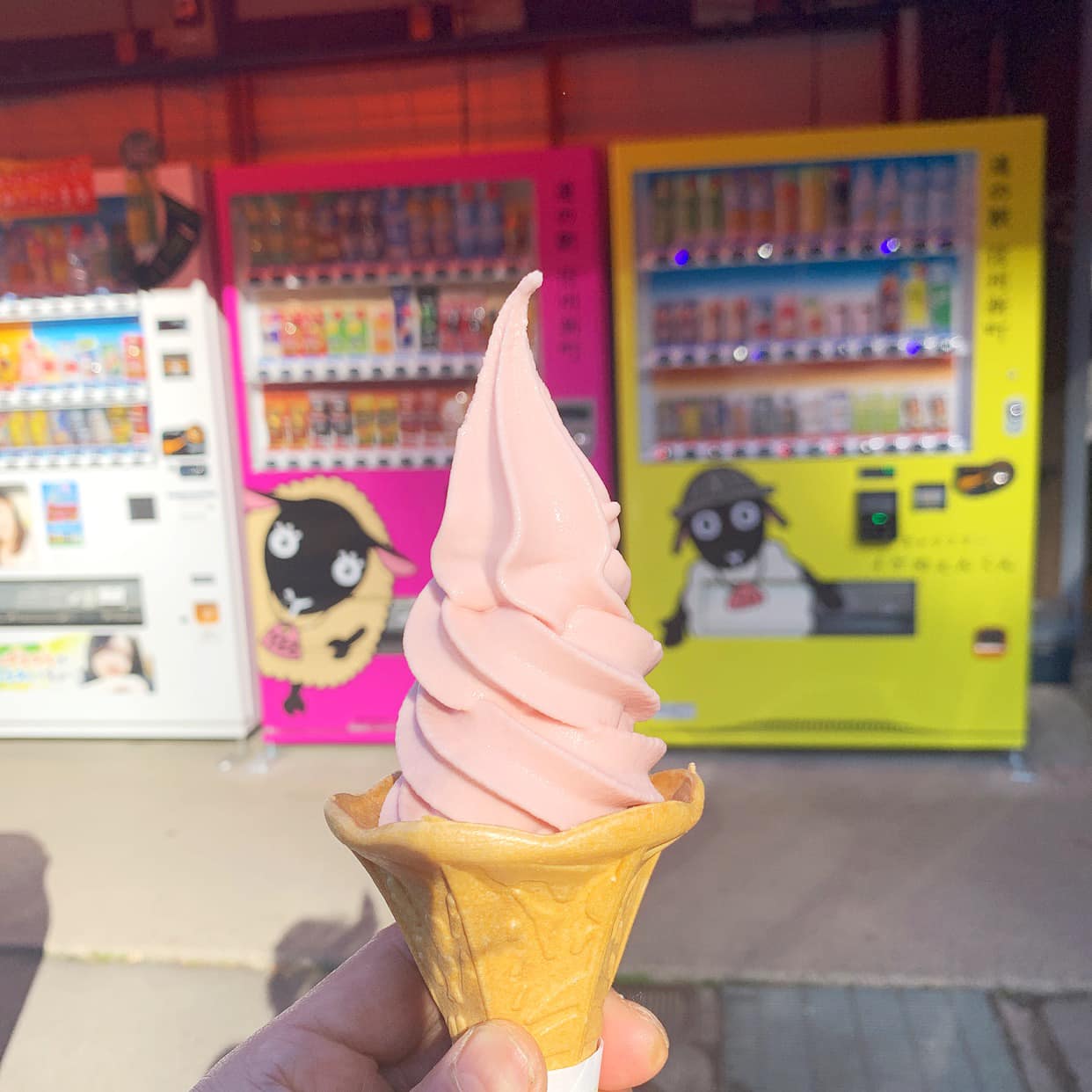 道の駅 信州新町(シンシュウシンマチ) ソフトクリーム スカイベリーソフトクリーム