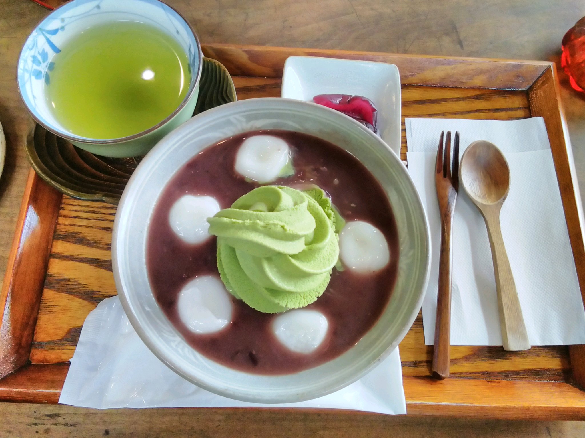 栄心堂(エイシンドウ) ぜんざい 白玉クリームぜんざい抹茶