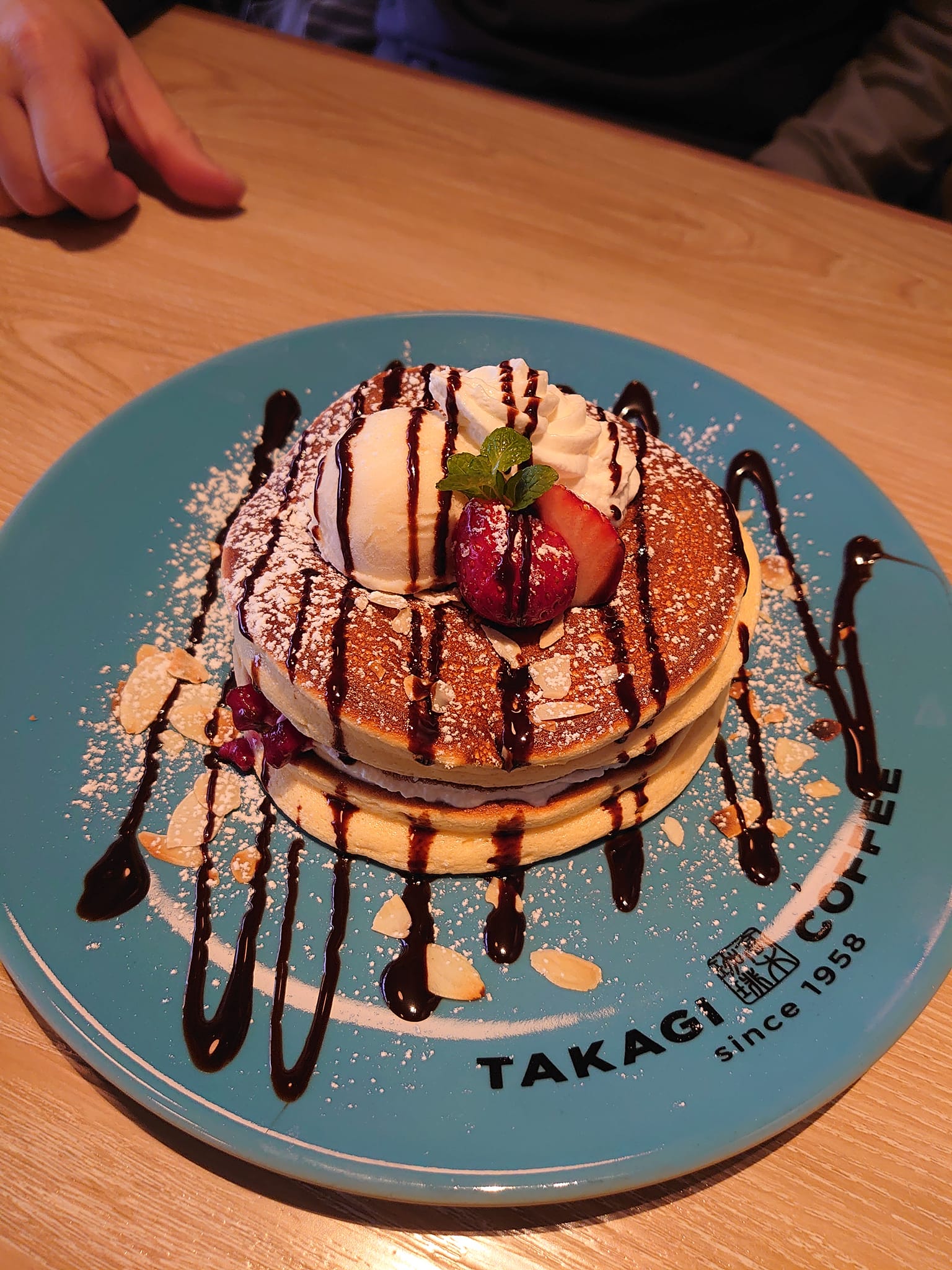 高木珈琲 パンケーキ ベリーのパンケーキ