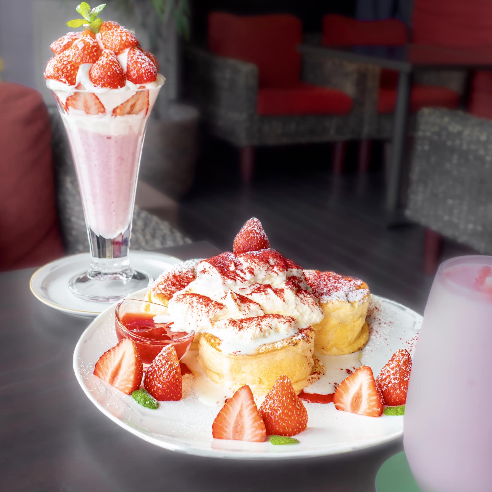 OTO Cafe(オトカフェ) パンケーキ ストロベリーティラミスパンケーキ