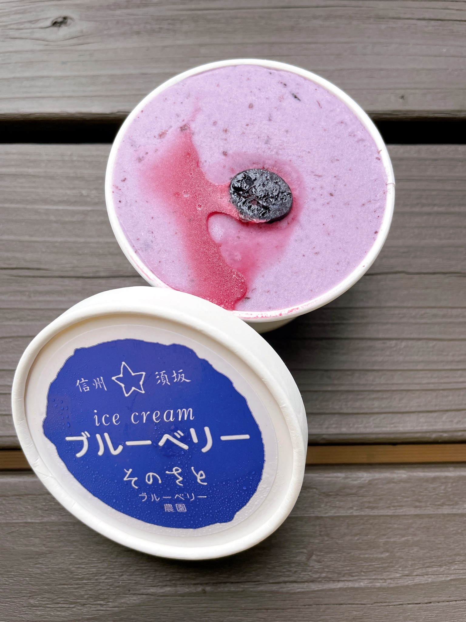 そのさとブルーベリー農園 アイス・ジェラート ブルーベリーアイスクリーム