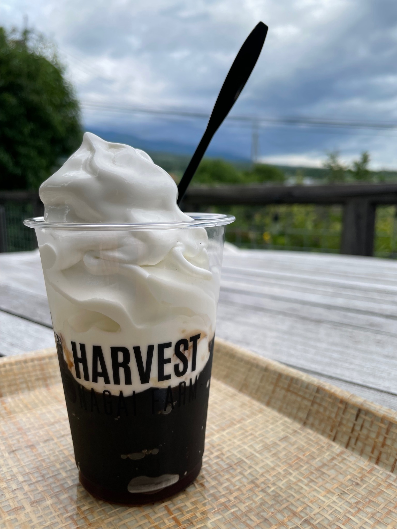 HARVEST NAGAI FARM（ハーヴェスト・ナガイファーム）&nbsp;ソフトクリーム&nbsp;コーヒーゼリーソフト